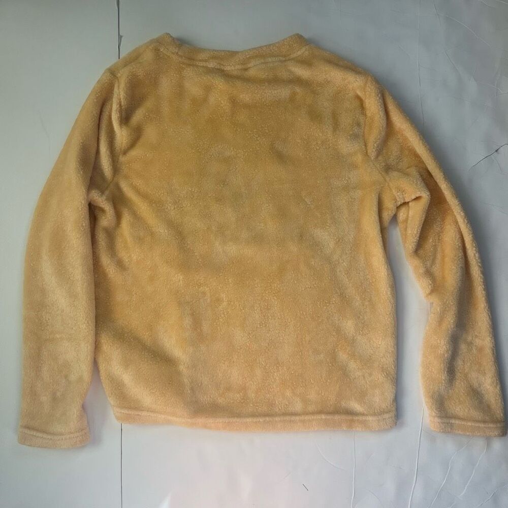 Disney 100 Women's Fleece Winnie The Pooh Hunny Pajama Top Yellow Size Small - Picture 5 of 5